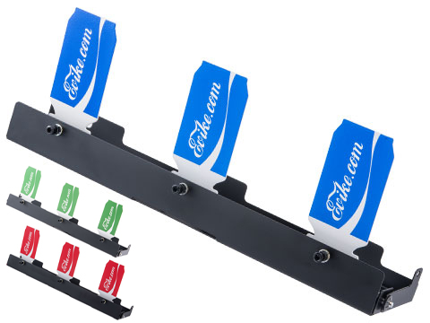 Evike.com ePopper Triple-4 Falling Popper Plate Rack System for Airsoft Training (Color: Blue)