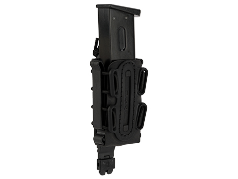G-Code Soft Shell Scorpion Short Pistol Magazine Carrier with P1 Molle Clip (Color: Black Frame / Black Shell)