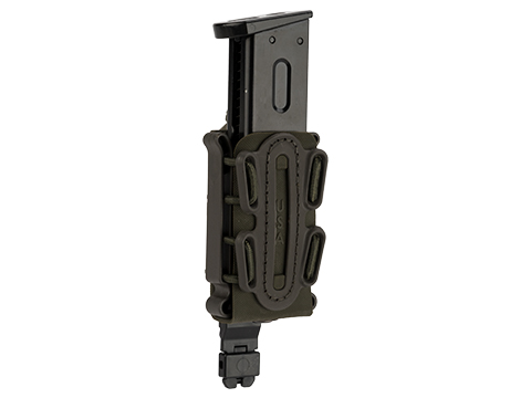 G-Code Soft Shell Scorpion Short Pistol Magazine Carrier with P1 Molle Clip (Color: Green Frame / Green Shell)