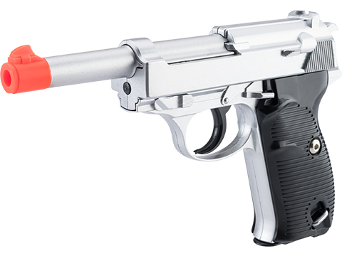 Galaxy Heavy Weight P38 Spring Powered Airsoft Pistol (Color: Silver)