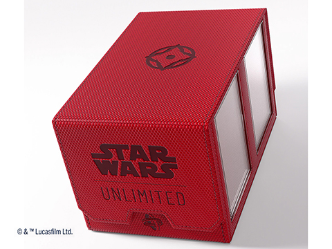 Gamegenic Star Wars: Unlimited Double Deck Pod Protective Card Box (Color: Red)