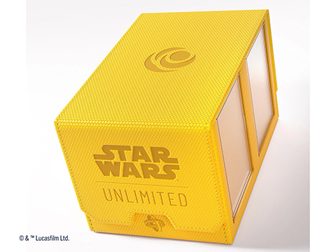 Gamegenic Star Wars: Unlimited Double Deck Pod Protective Card Box (Color: Yellow)