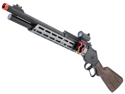 Golden Eagle x Alpha Tactical Products AT87 Tri-Shot Full Size Gas Powered Lever Action Shotgun (Color: Grey)