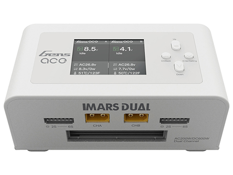 Gens Ace IMARS Dual Channel Balance Charger (Color: Ultra White)