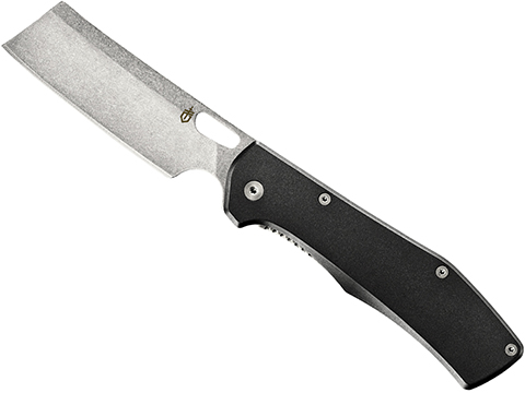 Gerber FlatIron Folding Cleaver Pocket Knife (Grip: Black Aluminum Scale)