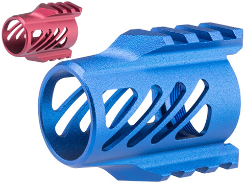 G&G CNC Aluminum Flash Hider for Airsoft SSG-1 USR Style Rifles (Color: Blue)