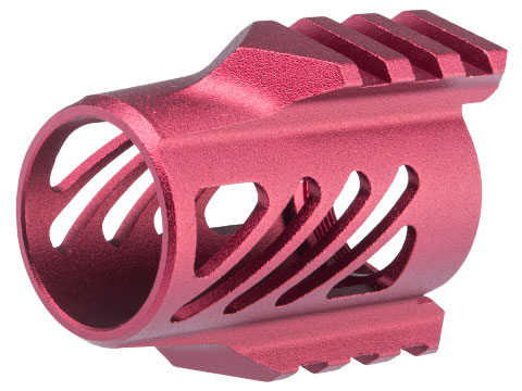 G&G CNC Aluminum Flash Hider for Airsoft SSG-1 USR Style Rifles (Color: Red)