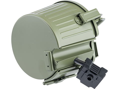 G&G 1700 Round Auto-Winding Drum Magazine for GMG-42 Airsoft Electric Machine Gun (Color: Green)