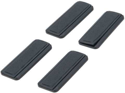 G&G Rubber Two-Piece M-LOK Rail Panels (Color: Black / 4 Pack)