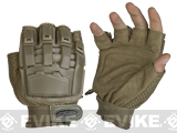 Matrix Half Finger Tactical Gloves (Color: Tan / MD-LG)