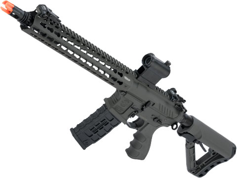 G&G Combat Machine CM16 SRXL Airsoft M4 AEG Rifle with Keymod Rail (Package: Battleship Grey / Gun Only)