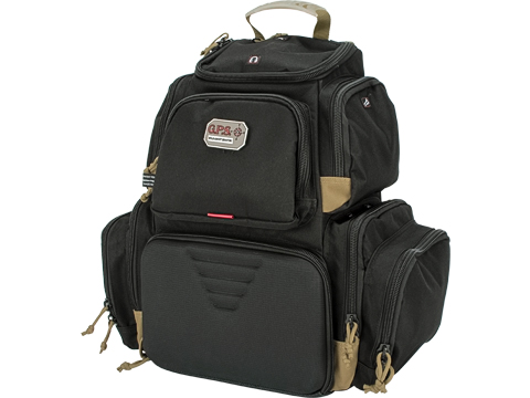 G-Outdoors Handgunner Backpack with 4 Pistol Slots (Color: Black / Tan)