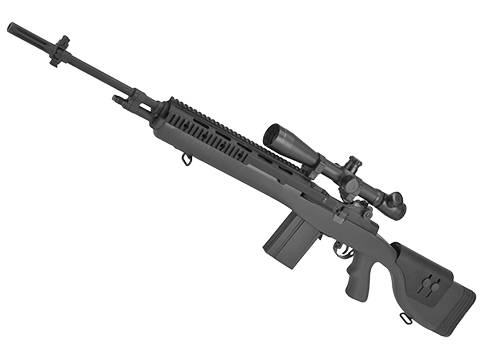 G&P M14 DMR Custom Airsoft AEG Sniper Rifle w/ Red Dot Scope (Package ...