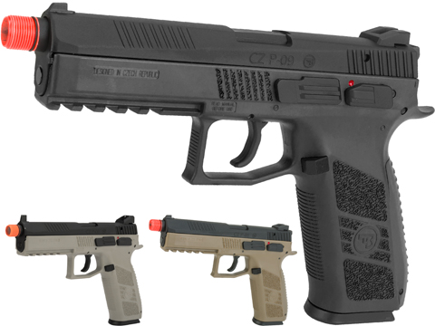 ASG CZ P-09 Suppressor Ready CO2 Airsoft GBB Pistol 