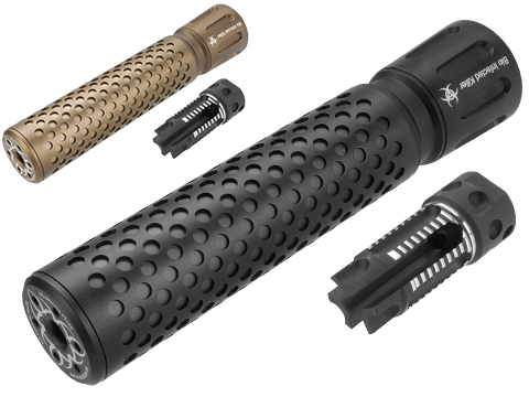 G&P Bio Infected Full Metal QD Mock Silencer with 3 Prong Flashhider 