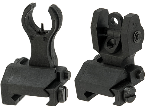 G&P  Polymer Front and Rear Flip-up Sight Combo