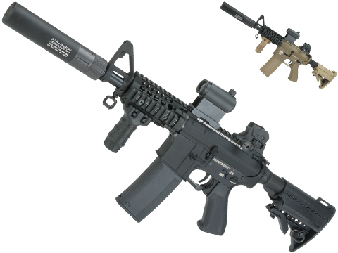 Evike.com G&P Rapid Fire II Airsoft AEG Training Rifle w/ QD Barrel Extension (Package: Black / Evike)