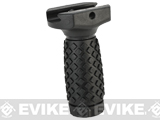 G&P Tactical Rubber Vertical Grip (Pattern: Diamond Pattern / Short / Black)