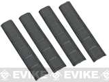 G&P Rubber Panel Type Keymod 6 Rail Covers - Set of 4 (Color: Black)