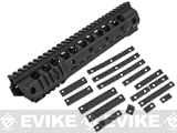 G&P URX III 10.75 Free Float Rail System Kit w/ Rail Kit for M4 / M16 Series Airsoft AEG Rifles - Black