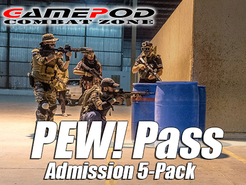 Gamepod Combat Zone Field PEW! Pass 