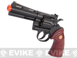 UHC Cobra Gas Revolver (Length: 4 / Black with Imitation Wood Grips)
