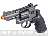 WG CO2 Full Metal High Power Airsoft 6mm Magnum Gas Revolver (Length: 2 / Black)