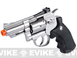 WG CO2 Full Metal High Power Airsoft 6mm Magnum Gas Revolver (Length: 2 / Silver)