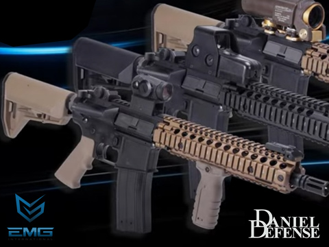 EMG / Daniel Defense Licensed M4A1 SOPMOD Block II Gas Blowback Airsoft Rifle 