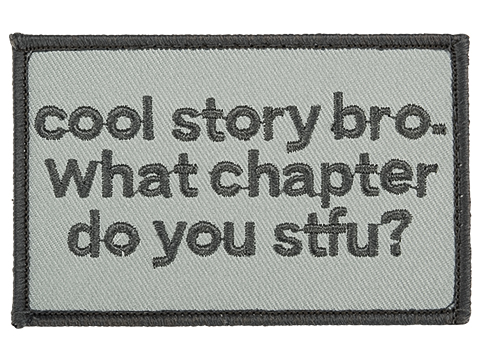 Griffon Industries Cool Story Bro Patch (Color: Grey)