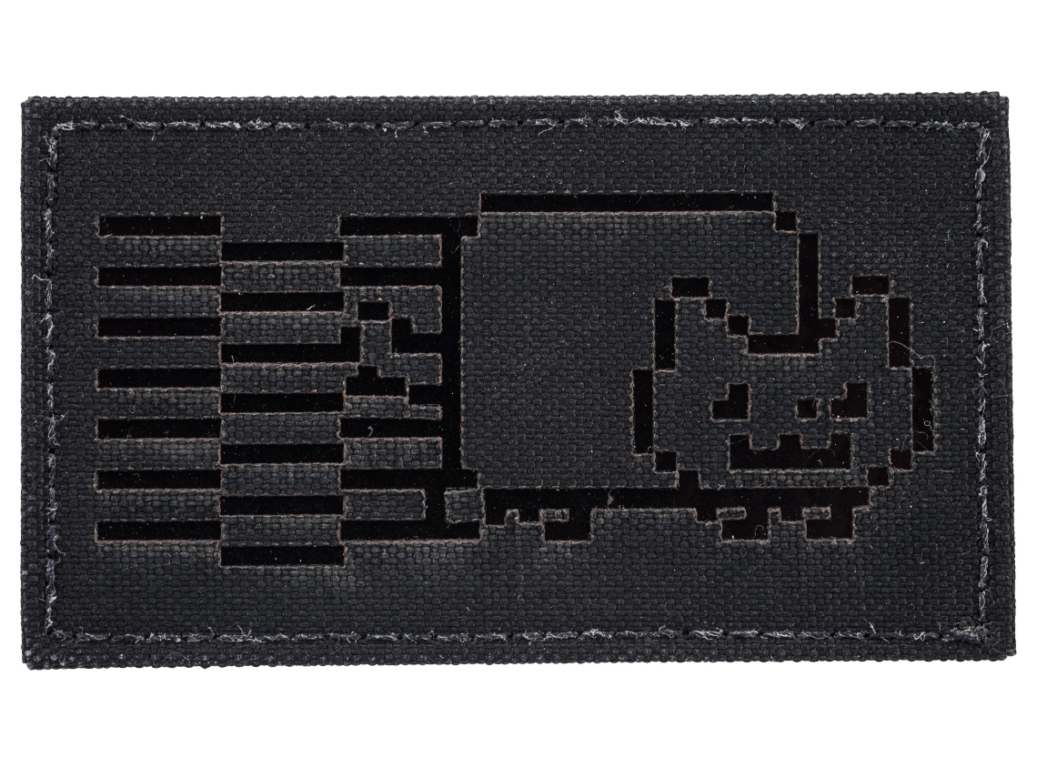 Griffon Industries Nyan Cat Embroidered Patch (Color: Black)