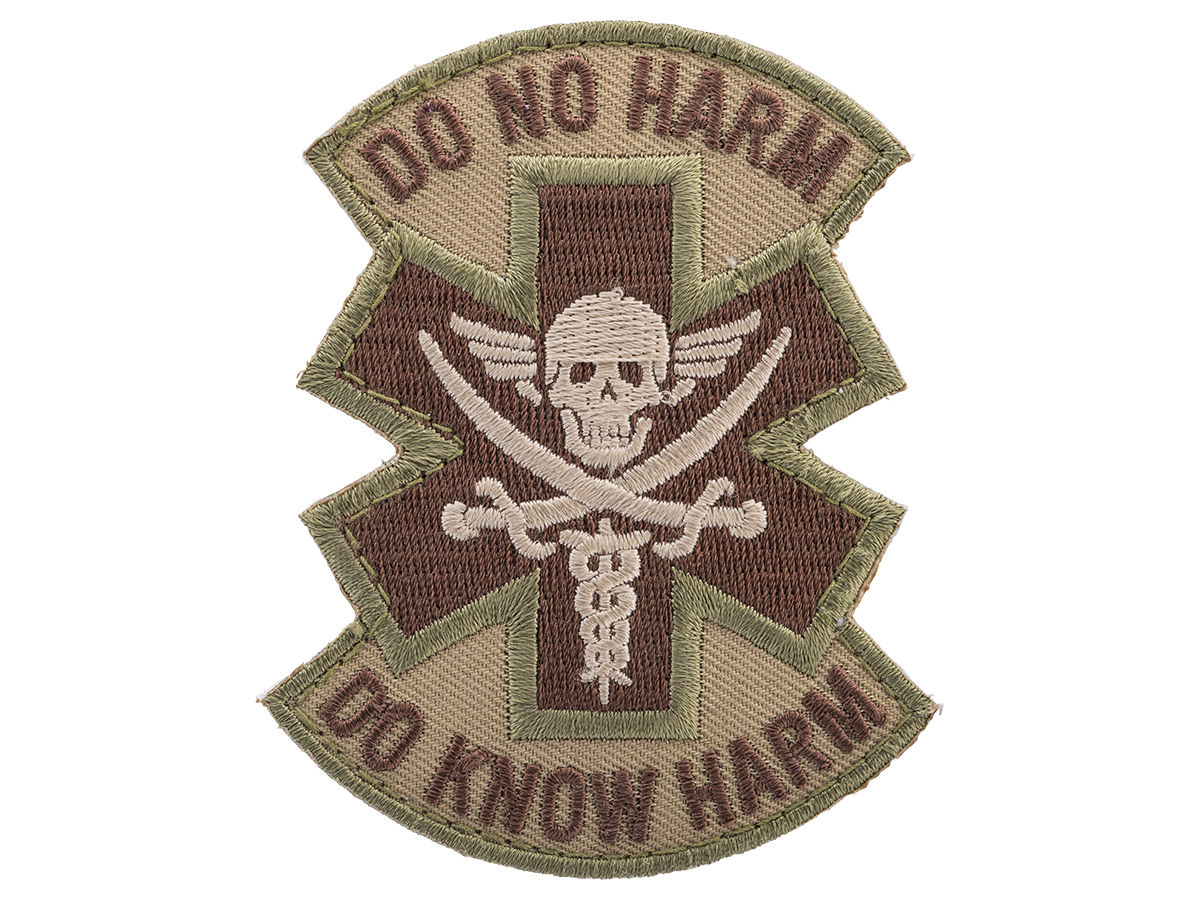 Griffon Industries Do No Harm Embroidered Patch (Color: Ranger Green)