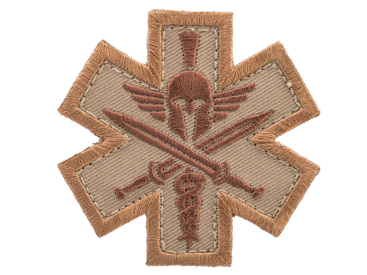 Griffon Industries Tactical Medic Spartan Embroidered Patch (Color: Desert)