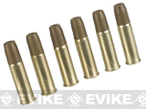 Spare Brass Shells for WinGun Dan Wesson Colt Umarex Smith & Wesson 4.5mm (.177) Co2 Airgun Revolvers - Set of 6