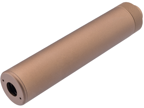 Guarder Compact Mock Silencer for Airsoft Pistols (Color: Dark Earth / 14mm Negative)