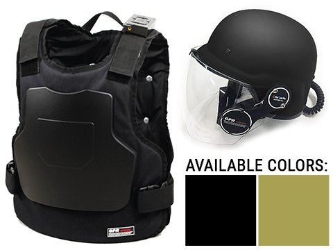 GUNPOWER GPR Tactical Simulation Advanced Vest and Helmet Package w/ Bluetooth Networking 