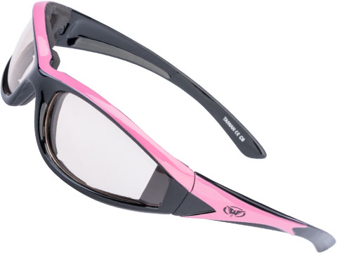 Global Vision Hawkeye 24 Padded Sunglasses w/ Photochromatic Lenses (Color: Pink Frame)