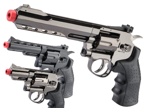 Hwasan CO2 Powered High Power Airsoft 6mm Magnum Revolver 