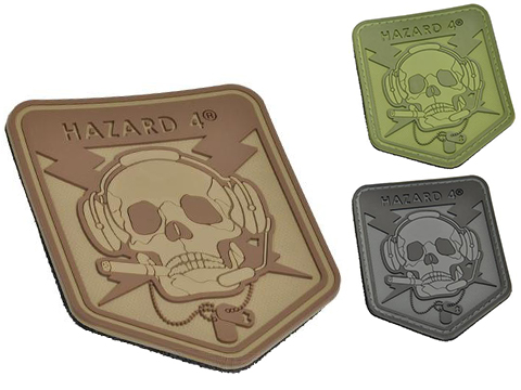 Hazard 4 Spec Op Skull Rubber Hook and Loop Patch 