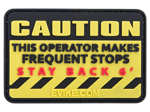 This Operator Makes Frequent Stops PVC Morale Patch