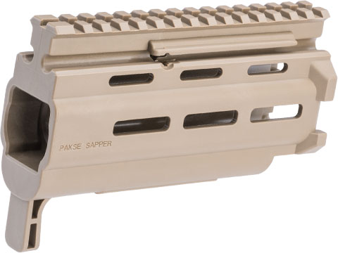 HB Industries Pakse Sapper 6.4 M-LOK Handguard For CZ Scorpion EVO 3 Pistols and Rifles (Color: Flat Dark Earth)
