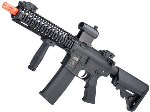 EMG Helios Daniel Defense Licensed MK18 CORE Series Airsoft AEG Rifle by Specna Arms (Model: Black / Gun Only)