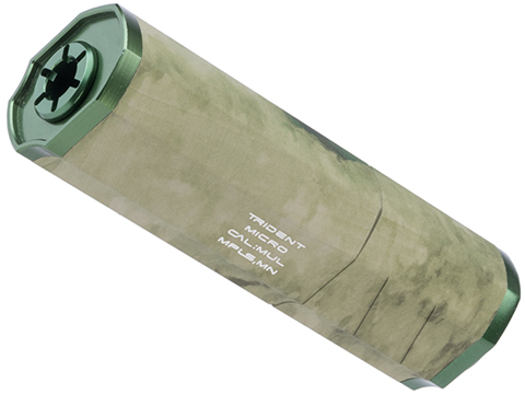 Helix Airsoft Trident Micro Mock Suppressor / Barrel Extension (Color: ATACS FG / 14mm Negative)