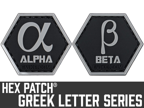 Operator Profile PVC Hex Patch Greek Letters Series (Style: Alpha)