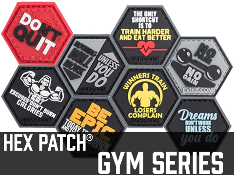 Operator Profile PVC Hex Patch Gym Series (Style: Don't Quit)