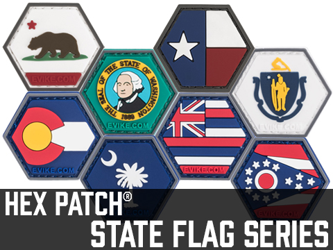 Operator Profile PVC Hex Patch State Flag Series 