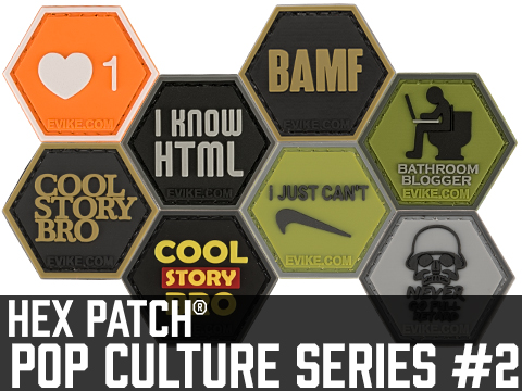 Operator Profile PVC Hex Patch Pop Culture Series 2 (Style: Cool Story Bro / Yellow)