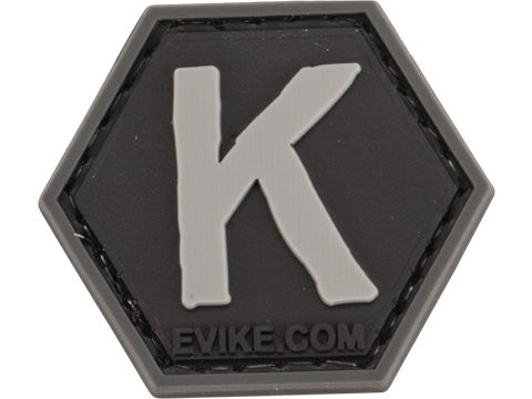 Operator Profile PVC Hex Patch - Alphabet Series (Model: K)