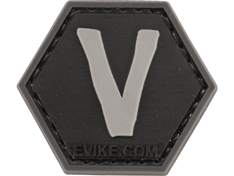 Operator Profile PVC Hex Patch - Alphabet Series (Model: V)