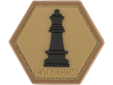 Operator Profile PVC Hex Patch Chess Series (Piece: Queen / Tan)